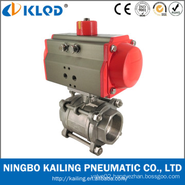 Low price ball valve with pneumatic actuator Model Q611F-16P